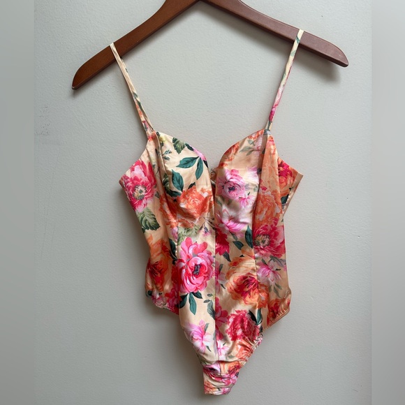 For Love And Lemons Tops - For Love & Lemons Floral Bodysuit
